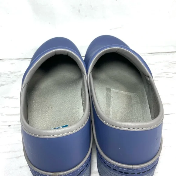 Dansko LT Pro Clogs Women’s Size 41 US 10.5-11 Blue Smooth Leather. - Picture 9 of 12